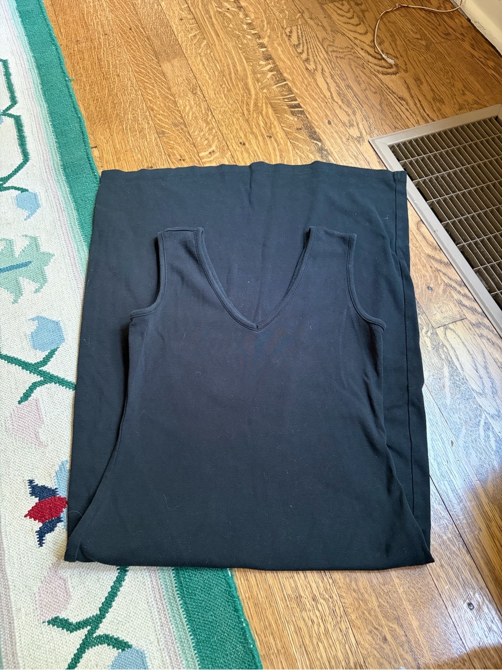 100% Cotton Black Maxi VNeck